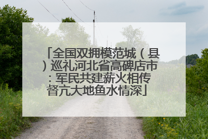 全国双拥模范城（县）巡礼河北省高碑店市：军民共建薪火相传 督亢大地鱼水情深